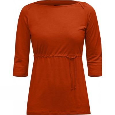 Top Fjallraven High Coast 3/4 Sleeve Mujer Naranjas - Chile PDI247963
